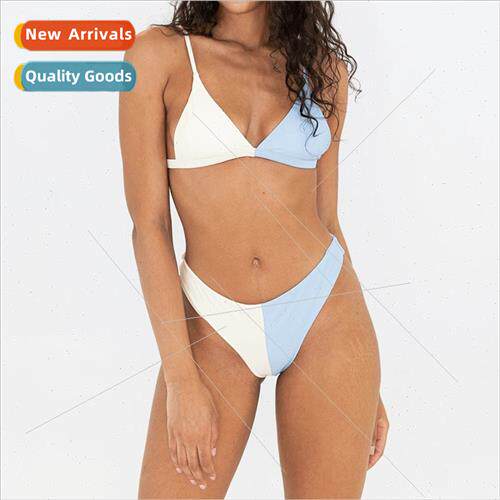 Qualy New Spl Bikini Skinny Clashing Color Europe Beach Vaca