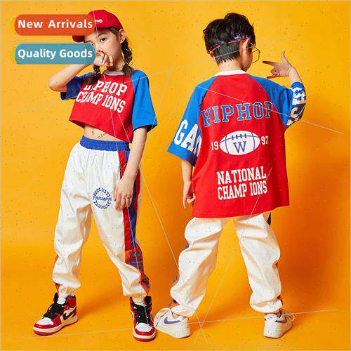 Set Dance Childrens  Clothing Hip Hop   Wind Exposed Navel G