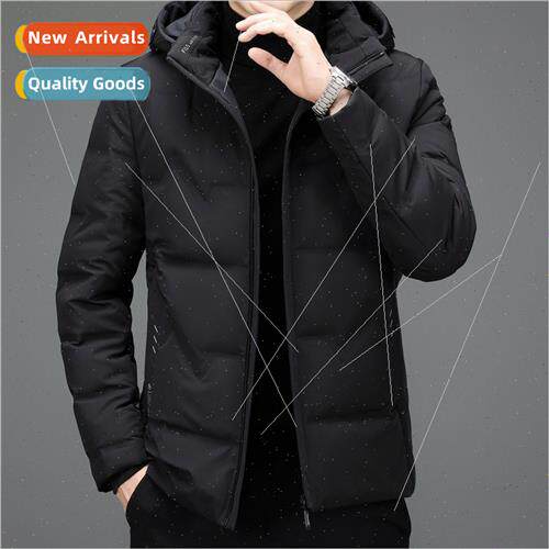 2023 new winter men down jacket removable hooded men whe duc