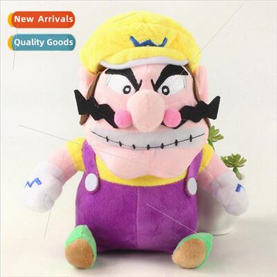 WARIO Bad Wario Wario Louis Bearded Plush Doll Purple Kuba