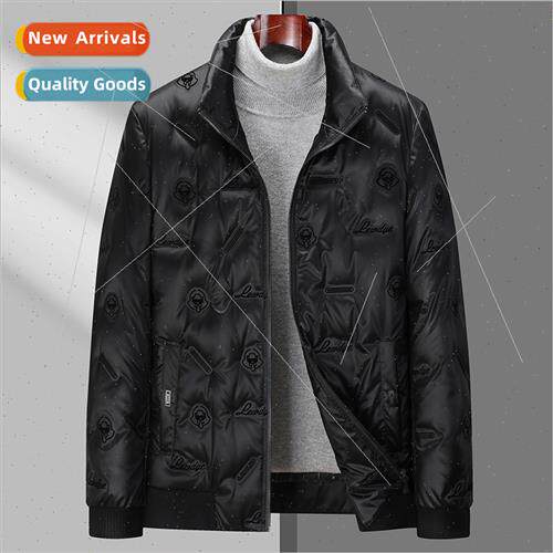 Winter men light down jacket men short 2023 winter new colla