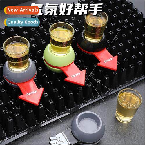 spin shot arrow turntable drinkware creative bar entertainme