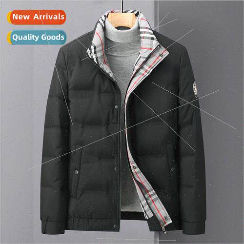 Men down jacket short on clothes thickened warm cold 2023 wi