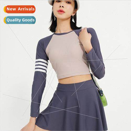 Swimsu womens spl conservative belly-shading thin flat corne