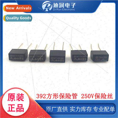 Black 392 Square Fuse 250V Fuse Slow Blow T500mA 1A2A3.15A5A