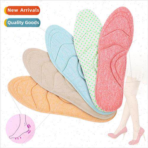 Upgraded  4D high-heeled shoes insole female summer breathab