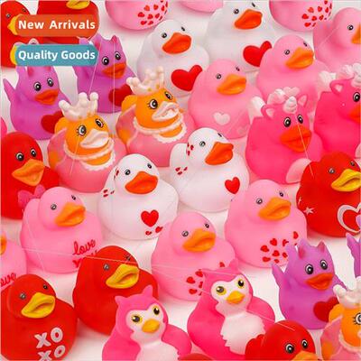 New 24 Valentine Day children bath vinyl duck ornaments smal