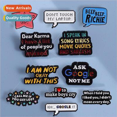 Colourful English series exquise badges accessories personal
