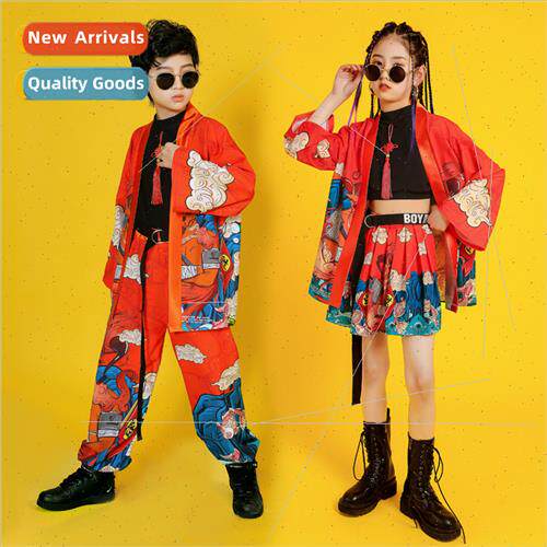 Childrens set dance su hip-hop boys hanfu Guochao clothing C