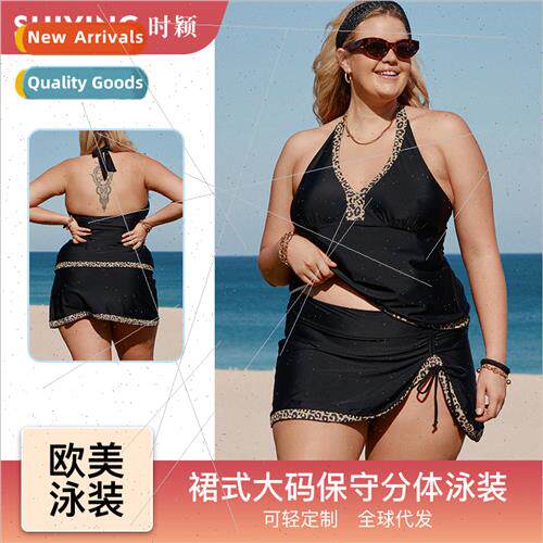 Europe conservative swimsu big size fat mm flesh covering sp