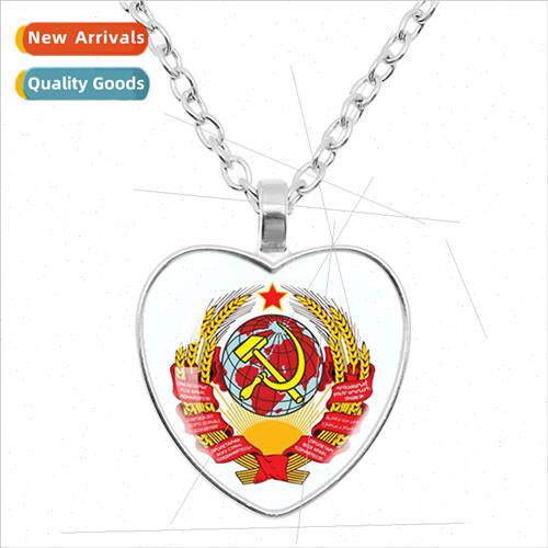 Hot Fashion Cccp Soviet Union Badge ckle Hammer Pentagram  J