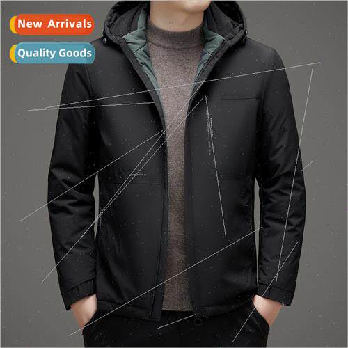 Down jacket men winter new hooded warm large size thickened