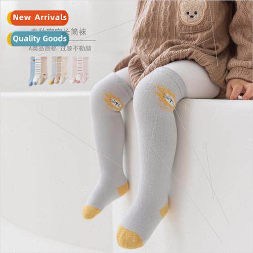 2023 new cartoon baby stockings over the knee spring and aut