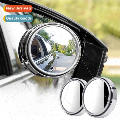 2pcs 360 rotating press type car rearview mirror car large f图片