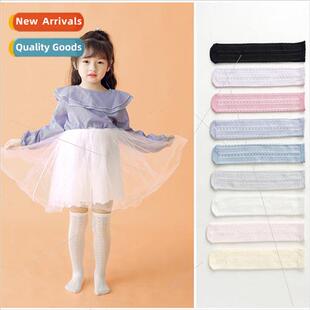 summer solid socks spring bow princess and girls 2021 color