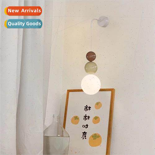 Cream wind bedroom bedside wall lamp wabi-sabi wind living r