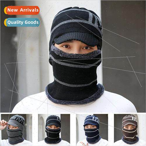 Hat men winter outdoor riding padded wool cap cold protectiv