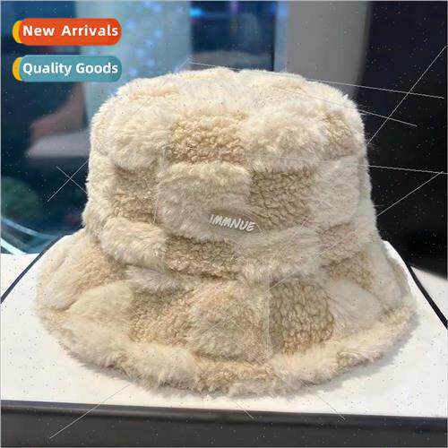 new basin cap female fall winter hundred wh lamb wool padded