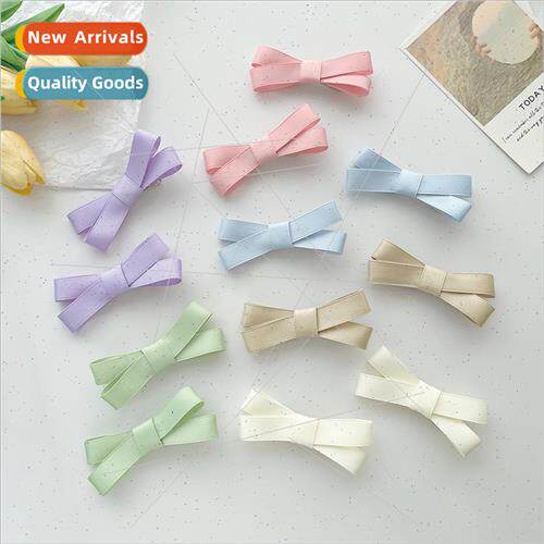 Japan girls cute versatile bow hair clips candy-coloured ban