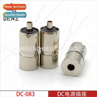 DC Power Socket DC-083 Vertical Round Metal DC Socket 2.0X0.