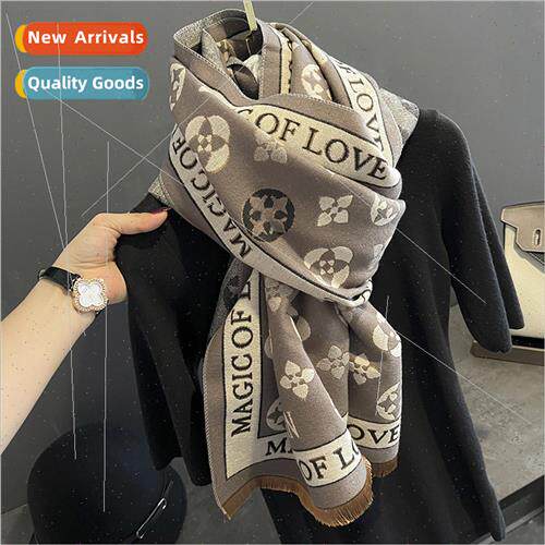 Autumn winter new Korea printing imation cashmere scarf fema