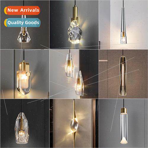 Bedside chandelier full copper post-modern bedroom lights Sc