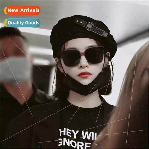 Xu  black beret female Korean  hundreds niche tide brpainter
