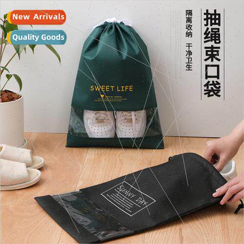 Travel Shoe Organizer Household Nonwoven Drawstring Fting Sh