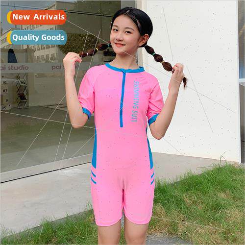 Childrens swimsus middle and large children one-piece boxer