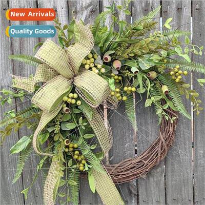 mulation plants rustic wind door hanging decorations green p