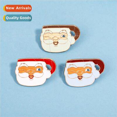 ins cartoon cute Santa Claus brooch Christmas Day gifts allo