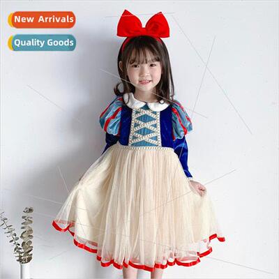 Girls Snow Whe Princess dress Aisha middle and young childre