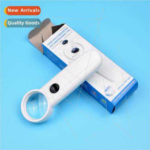 HD handheld magnifier reading 15x wh led light elderly readi