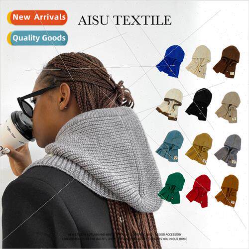 Autumn winter knted hat Ms. Korean  simple multi-color hat v