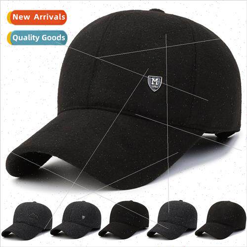Baseball cap middle-aged elderly men warm padded duck tongue