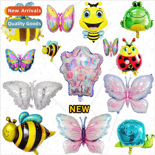 Insect balloon cute butterfly cartoon shaped large bee alumi
