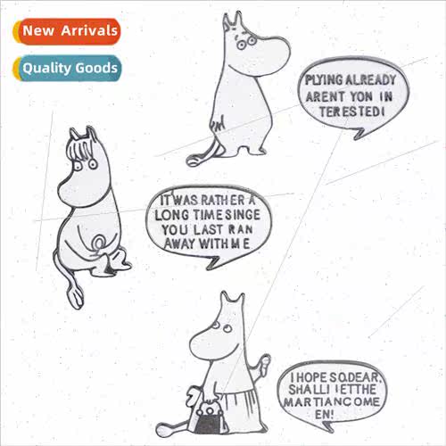 Europe Uned States cartoon cute hippopotamus dialogue box cr
