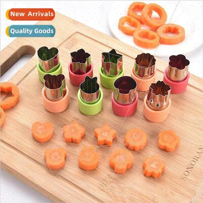 3pcs Set Small Stainless Steel PP Handle Guard Cookie Moulds