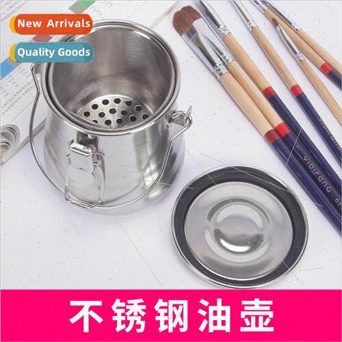 Stainless Steel Thickened Painting Oil Pot wh d Oil Painting
