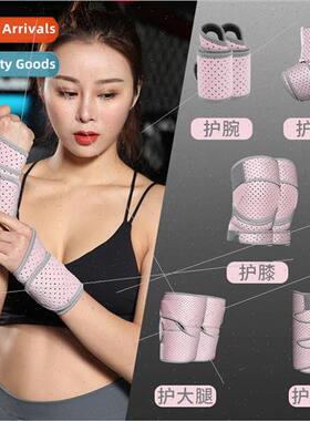 Sports ladies wrist guards elbow pads knee pads set of hand