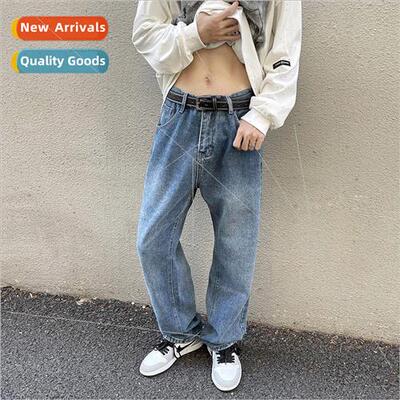 American high set jeans men spring summer fashion comtable b