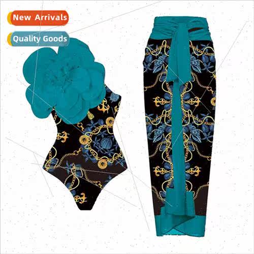 Swimsu Women Slant Shoulder One-piece Bikini Swimsu Womens S
