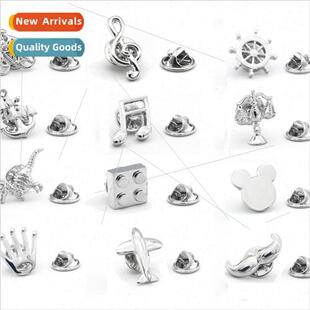 Note Airplane Lapel Crown Bad Pin Dinosaur Anchor Men