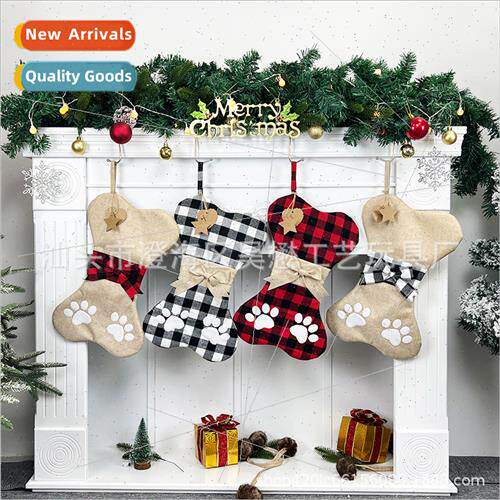 2023 New Bones Christmas Hanging Christmas Stocking  Bag Chr