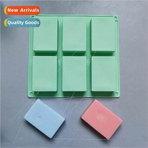licone 6 square soap soap cake Jelly pudding soap cake mold