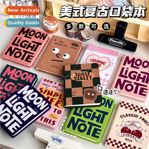 A7 pocketbook cartoon grid mini cute student note book handb