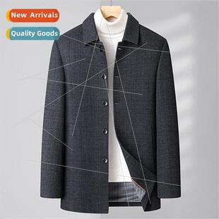 Autumn new business Jacket casual Spring plaid 2023 lapel