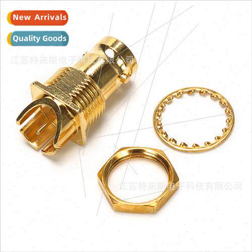 BNC female insert plated wh nut tooth Panel mount RF coaxial