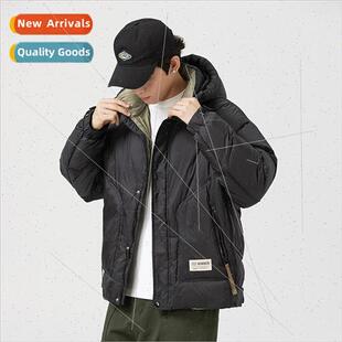 Chao high-end hooded down jacket men 2023 new winter windpro