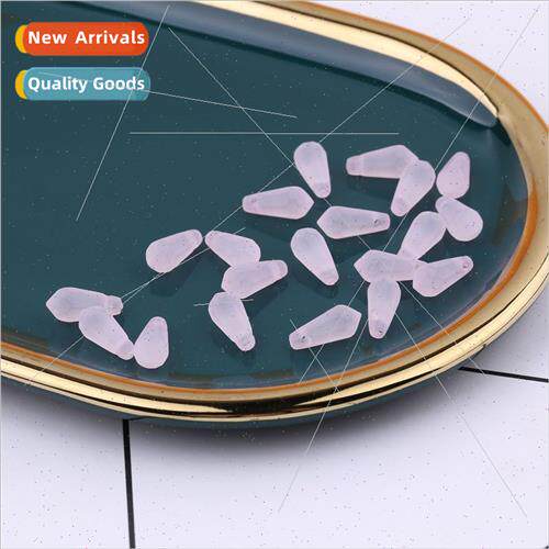 6*13mm frosted water drop beads loose beads hairpin material